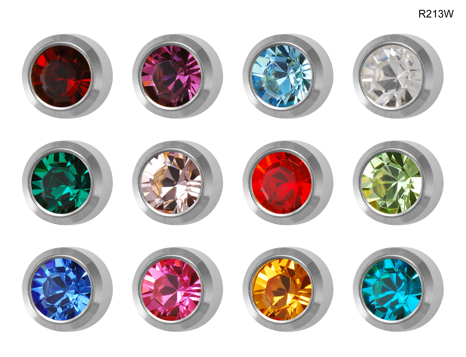 Studex UK | Regular Stainless Bezel Assorted January – December – Dozen ...